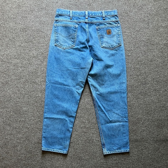 Carhartt B17 DST Relaxed Fit Denim Jeans Mens 36x30 (fits 34x29) Mid Wash Blue - Picture 5 of 13